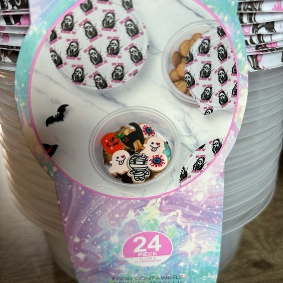 CWC Cook With Color Ghostface Food Storage Container Set NWT Halloween Themed - Picture 7 of 8